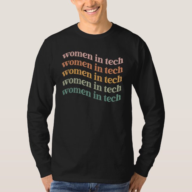 Frauen im Tech-Karriere-Coding weibliche Software- T-Shirt (Vorderseite)