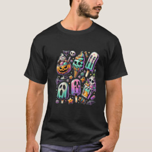 Frauen im Vintagen Horror Film Sommer Popsilow Hal T-Shirt