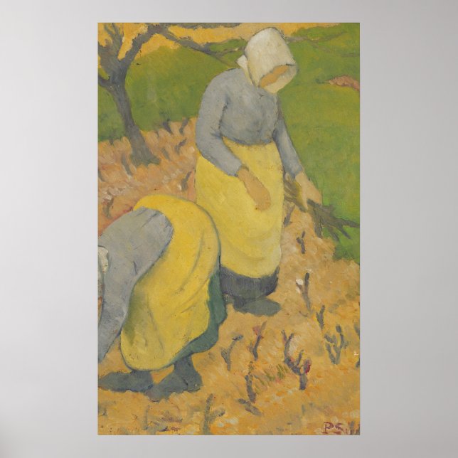 Frauen im Weingarten, 1890 Poster (Vorne)