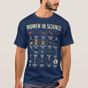 Frauen im Wissenschaftsdesign für die Geschichte d T-Shirt