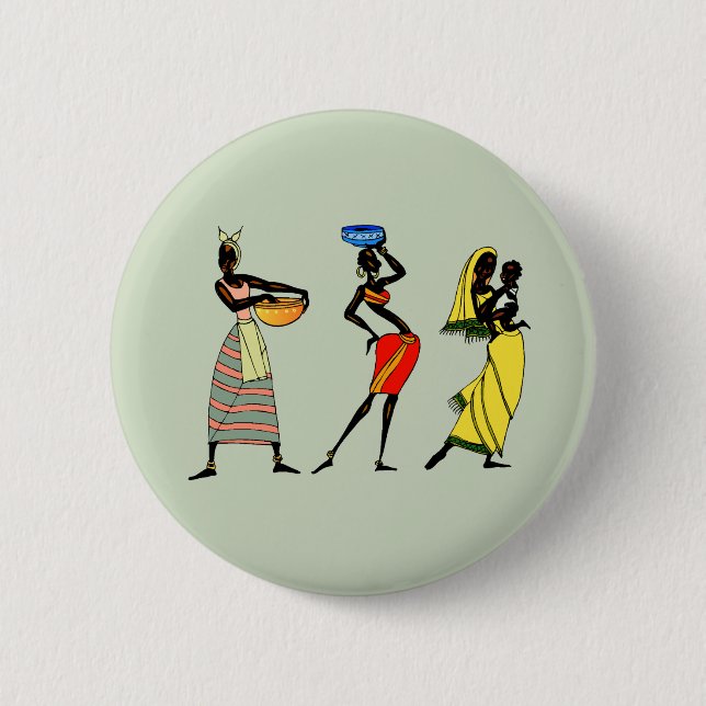 Frauen in Afrika Button (Vorderseite)