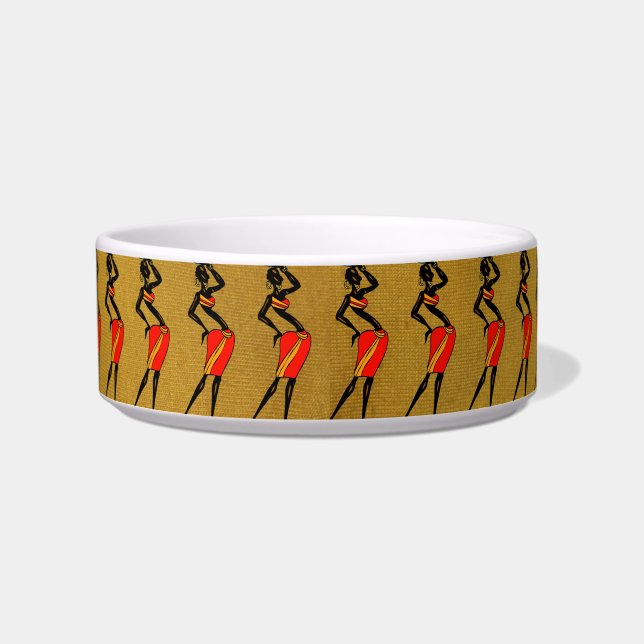 Frauen in Afrika Haustier Bowl Napf (Vorderseite)