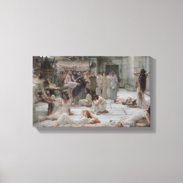 Frauen in Amphissa (von Lawrence Alma-Tadema) Leinwanddruck (Vorderseite)