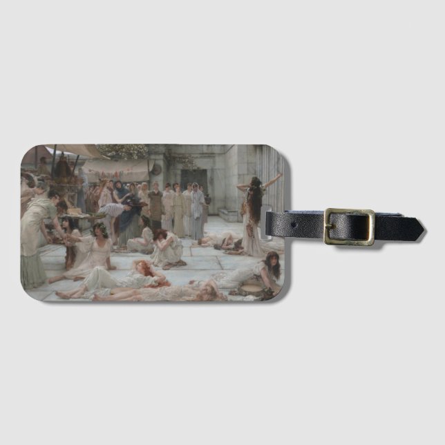 Frauen in Amphissa (von Sir Lawrence Alma-Tadema) Gepäckanhänger (Vorderseite (Horizontal))