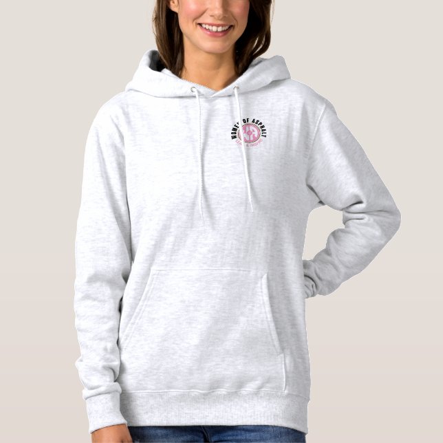 Frauen in Asphalt Hoodie (Vorderseite)