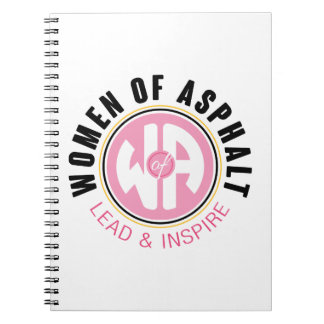 Frauen in Asphalt Spiral Notebook Notizblock