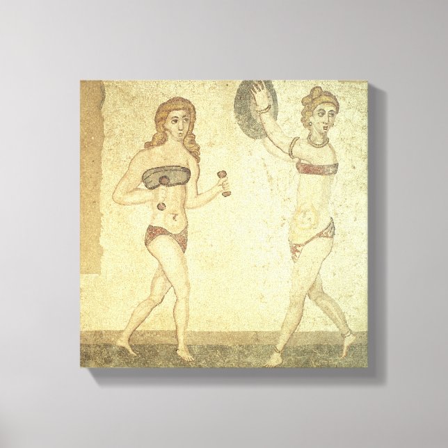 Frauen in "Bikinis" Leinwanddruck (Vorderseite)