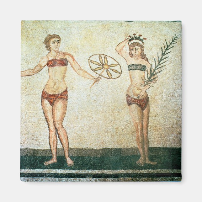 Frauen in "Bikinis" Magnet (Vorne)