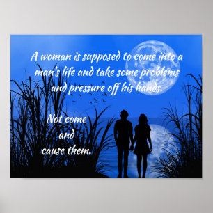Frauen in das Leben eines Menschen Poster