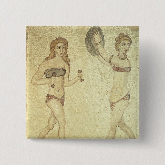 Frauen 'in den Bikinis Button (Vorderseite)