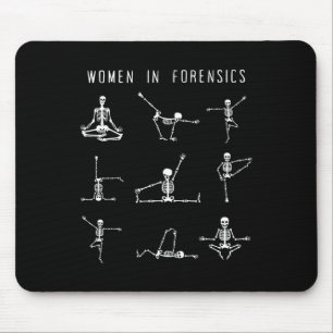 Frauen in der forensischen Wissenschaft Skelett-Yo Mousepad