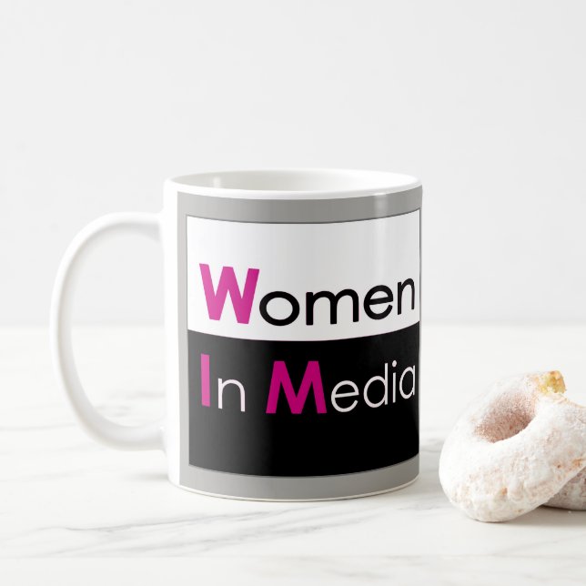 Frauen in der klassischen Tasse der Medien Grau (Mit Donut)