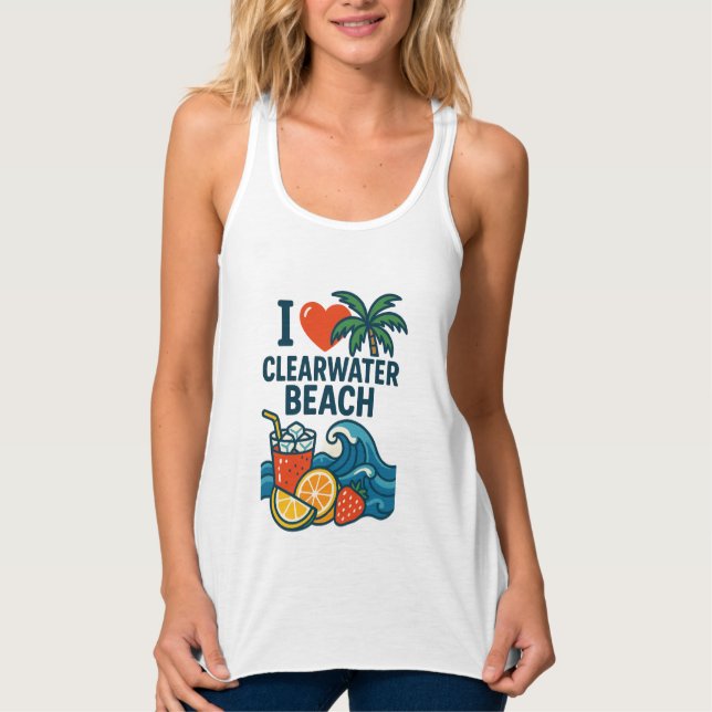 Frauen in der Liebe Der Tank von Clearwater Beach Top (Vorderseite)