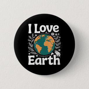 Frauen in der Liebe Erd-Natur-Schutzplanet Awa Button
