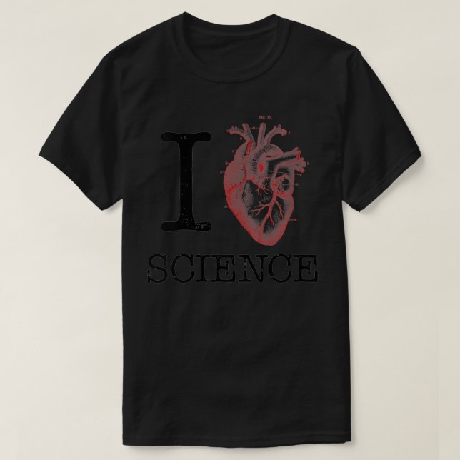 Frauen in der Liebe Herzwissenschaft Anatomie Illu T-Shirt (Design vorne)