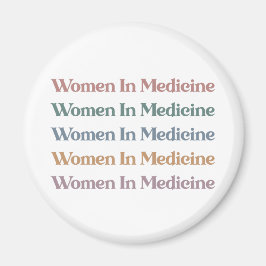 Frauen in der Medizin Retro Future Nurse Med Stude Magnet