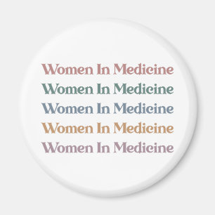 Frauen in der Medizin Retro Future Nurse Med Stude Magnet