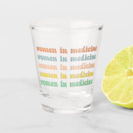 Frauen in der Medizin Retro Kranken Schnapsglas