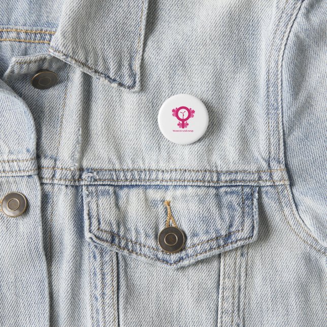 Frauen in der Windenergie – Feministisches Geschen Button (Beispiel)