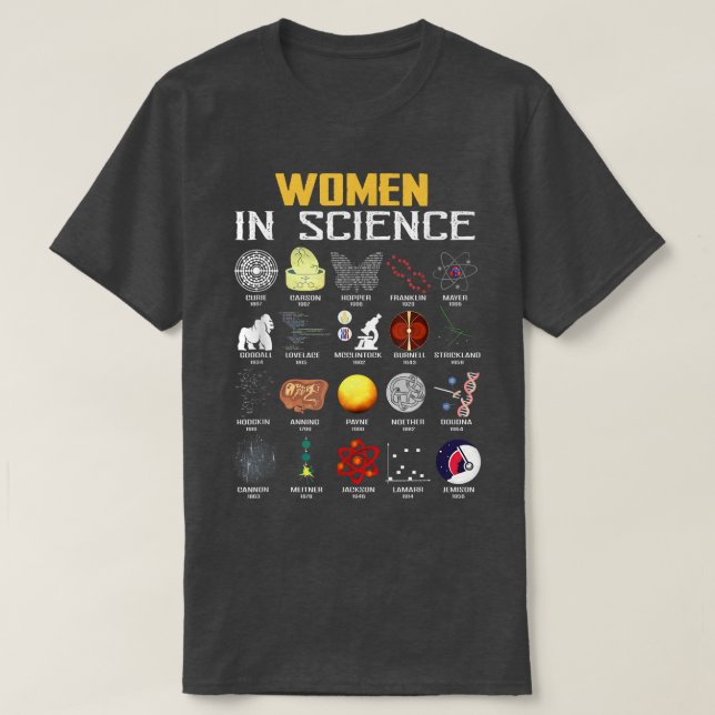 Frauen in der Wissenschaft Funny Chemistry, Biolog T-Shirt (Design vorne)
