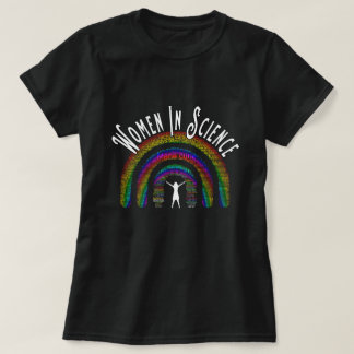 Frauen in der Wissenschaft regnen Word Filledesign T-Shirt