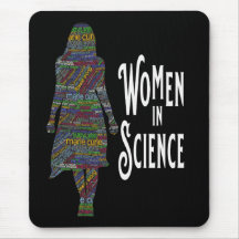 Frauen in der Wissenschaft Silhouette Wortschatz