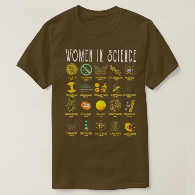 Frauen in der Wissenschaft T-Shirt (Design vorne)