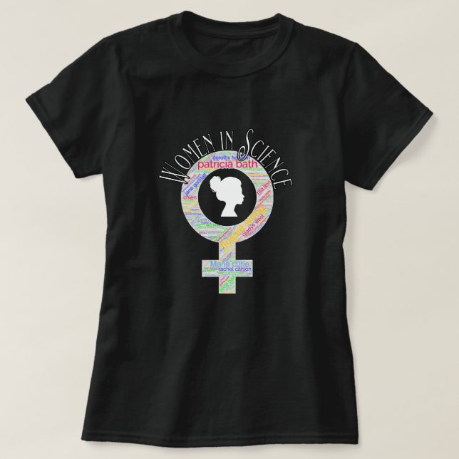 Frauen in der Wissenschaft weibliches Geschlecht W T-Shirt (Design vorne)