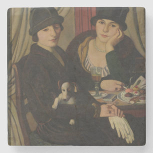 Frauen in einem Café, c.1924 Steinuntersetzer