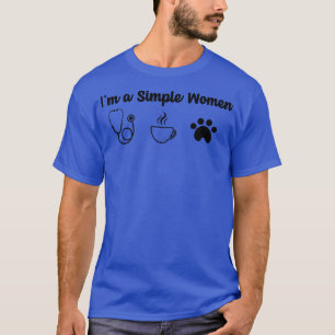 Frauen in einer einfachen weiblichen Krankenschwes T-Shirt