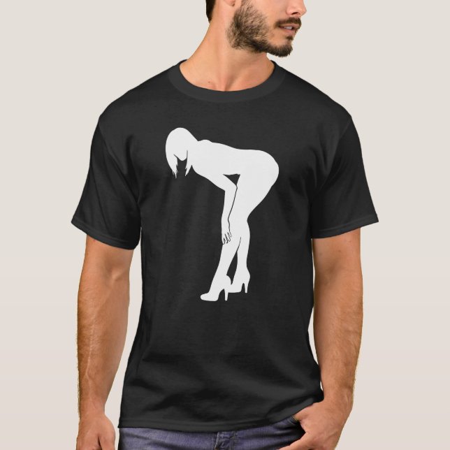 Frauen in hohen Hörnchen gegen Frauen Kunst T-Shirt (Vorderseite)