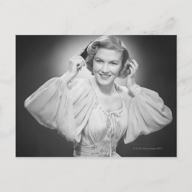 Frauen in Kleid 2 Postkarte (Vorderseite)