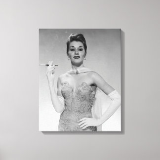 Frauen in Kleidung Leinwanddruck