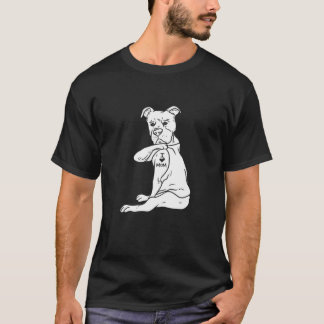 Frauen in Liebe Mama Pitbull Liebe Pit Bull Dog Ei T-Shirt