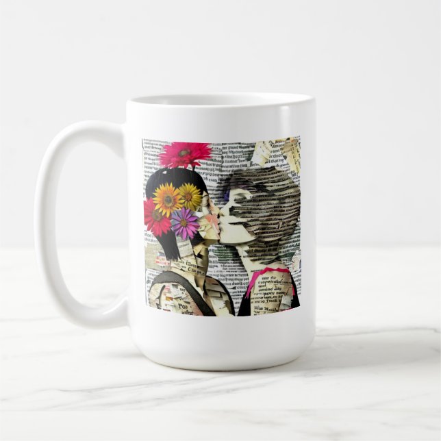 Frauen in Liebe | Pride Kiss Kaffeetasse (Links)