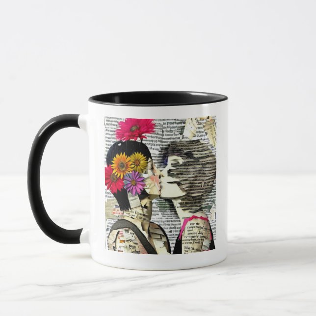 Frauen in Liebe | Pride Kiss Tasse (Links)