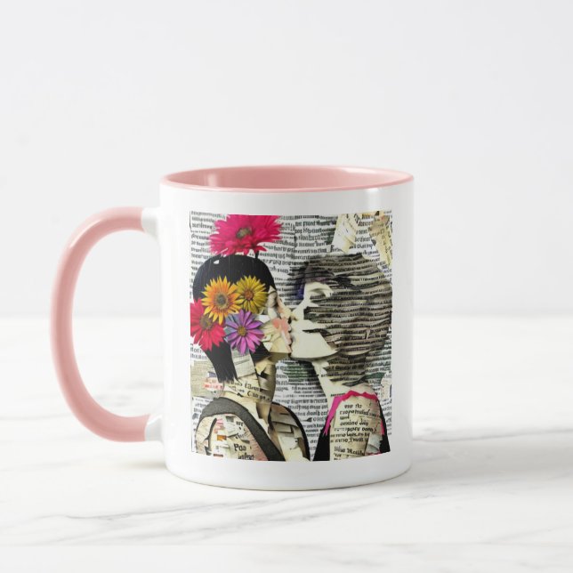 Frauen in Liebe | Pride Kiss Tasse (Links)