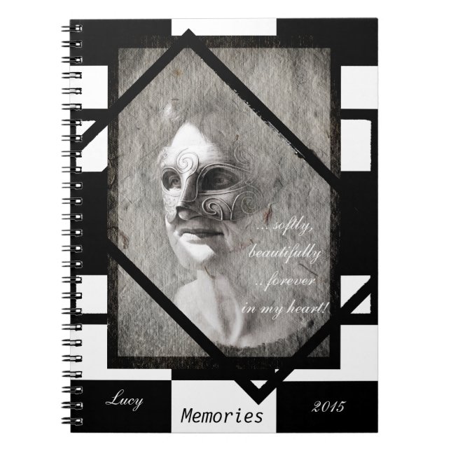 Frauen in Maskenbildern (Notebook) Notizblock (Vorderseite)