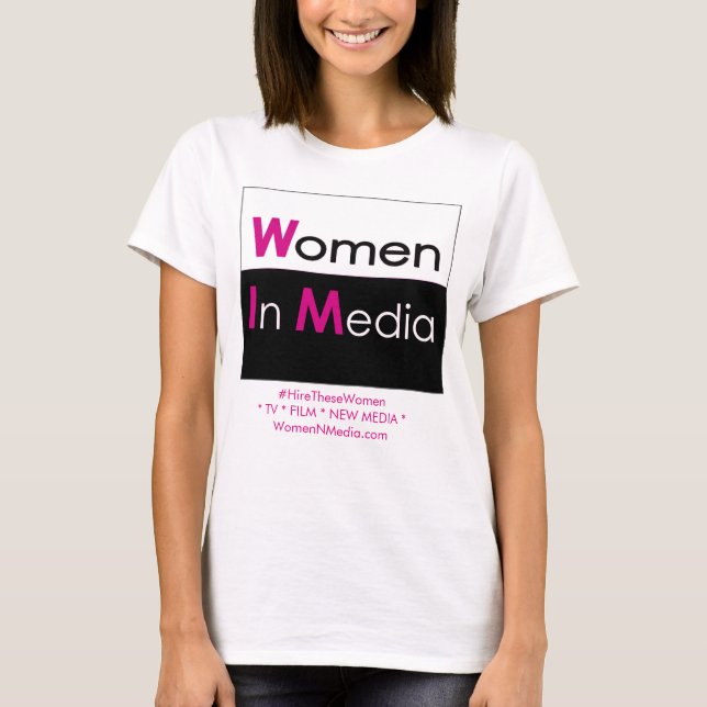 Frauen in Media Tee Shirt weiß (Vorderseite)