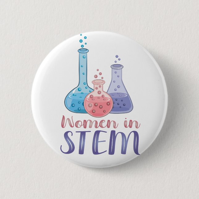 Frauen in STEM Button (Vorderseite)