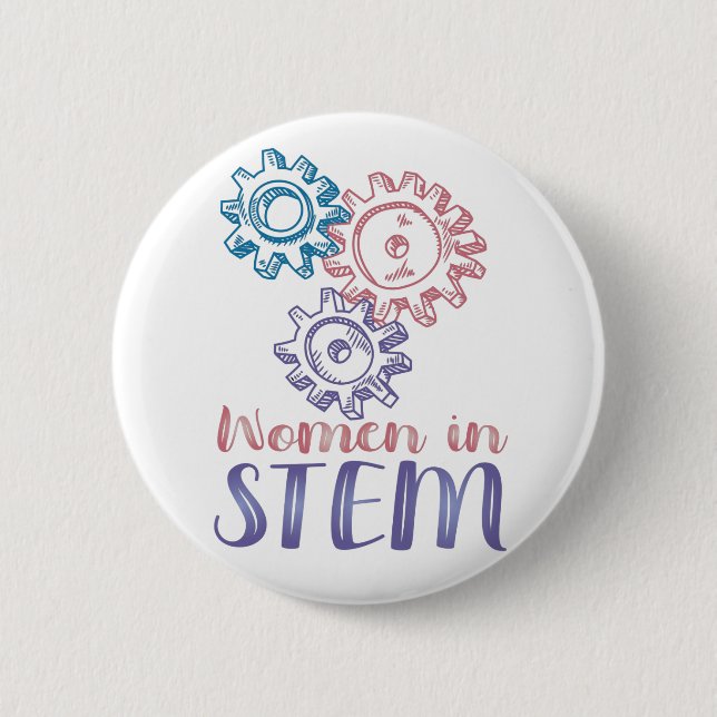 Frauen in STEM Button (Vorderseite)