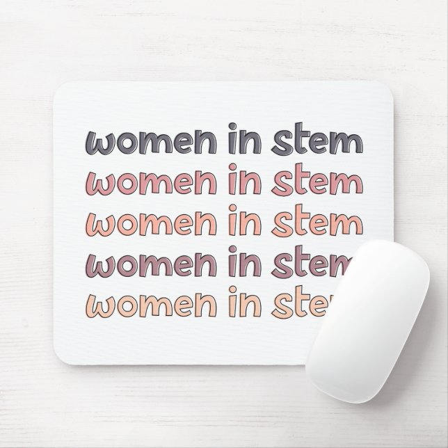 Frauen in Stem Steminist Stem Graduate Geschenke Mousepad (Mit Mouse)