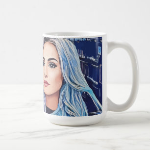 Frauen in urbaner Abstrakter Kunst Kaffeetasse