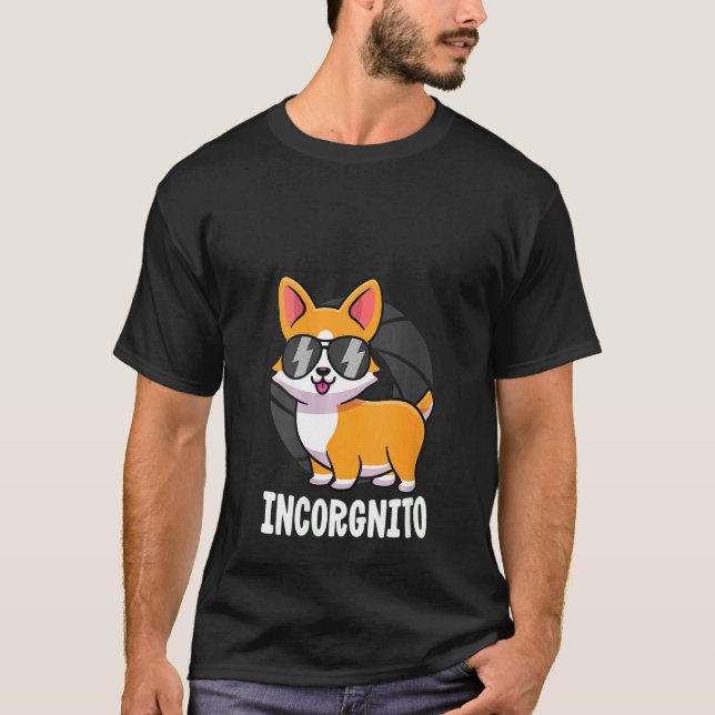 Frauen Incorgnito Corgi Shirt für Kinder Männer Fu (Vorderseite)