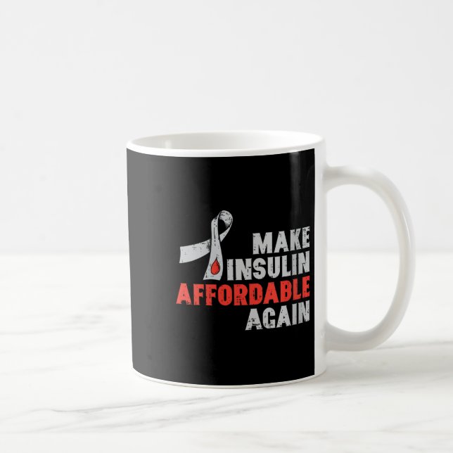 Frauen Insulintherapie Diabetes Awareness Blood Gl Kaffeetasse (Rechts)