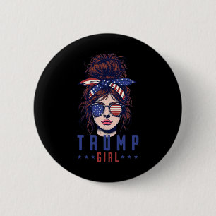 Frauen Ja, ich bin ein Trump-Mädchen, das Trump 20 Button