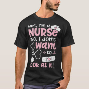 Frauen Ja, ich bin Krankenschwester, ich Woll nich T-Shirt