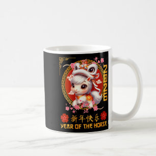 Frauen Jahr des Pferdes 2026 Chinesisches Neujahr Kaffeetasse