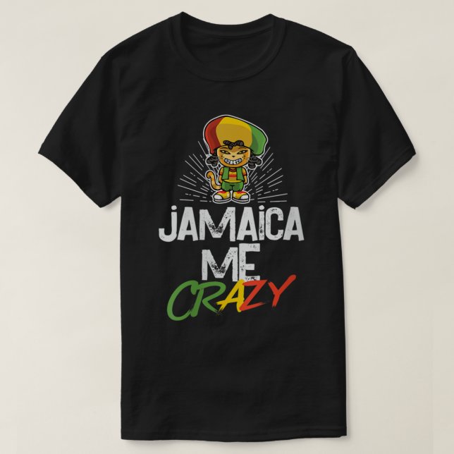 Frauen Jamaica Me Crazy Jamaican Reggae Funny Ca T-Shirt (Design vorne)