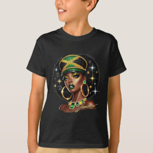 Frauen Jamaika Kleidung Jamaika-Flagge T-Shirt